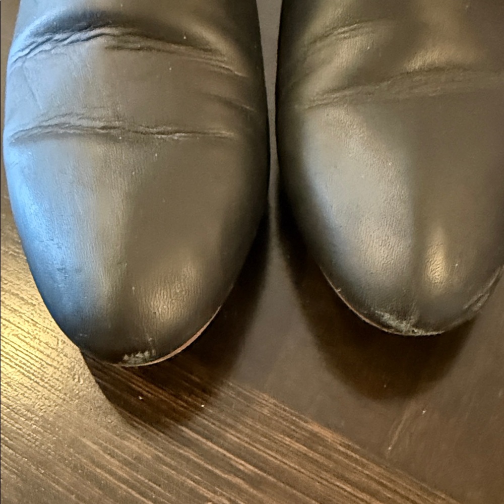 Loeffler Randall Black Leather Ankle Booties with Side Zipper - Picture 7 of 7